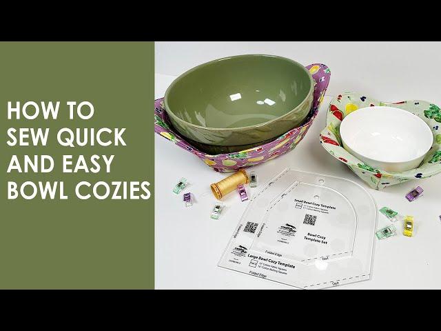   DIY Bowl Cozy tutorial - 20 minute sewing project for beginners