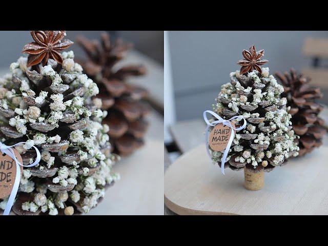 Christmas tree made from pine cones / Маленькая простая ёлочка ИЗ ШИШКИ / DIY TSVORIC