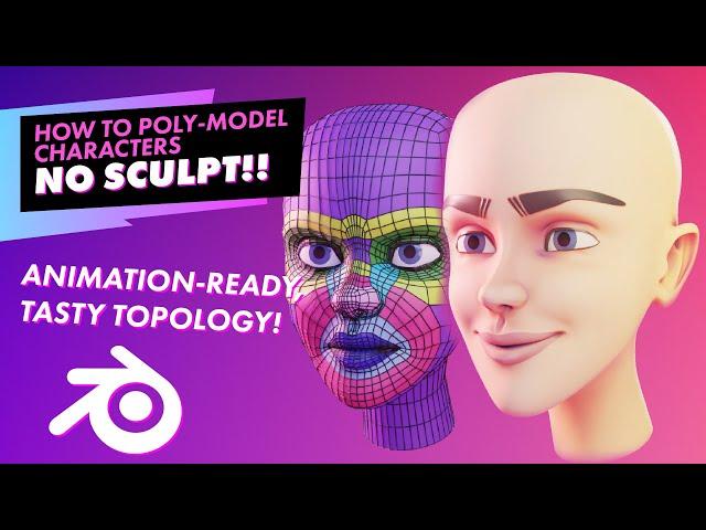 Poly Modeling Faces NO SCULPT REQUIRED