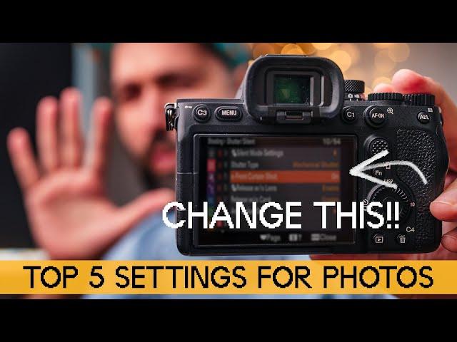 5 Settings You NEED to Change - Sony A7IV and A7RV for Photography