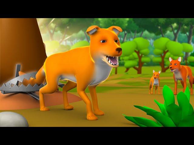 Lomdi ki Kati Poonch 3D Animated Hindi Moral Stories for Kids लोमड़ी की कटी पूंछ हिन्दी कहानी Tales