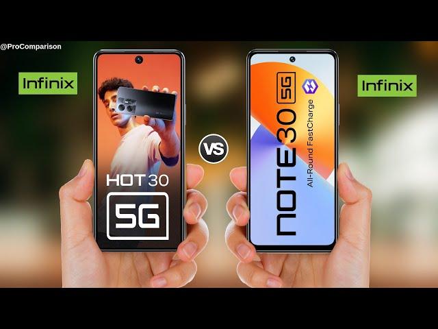 Infinix Hot 30 5g vs Infinix Note 30 5g || infinix hot 30 5g specs