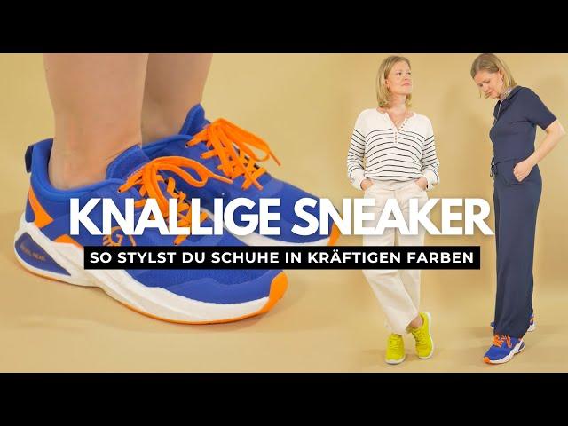 Frischer Herbst Style - knallige Sneaker stylisch kombinieren