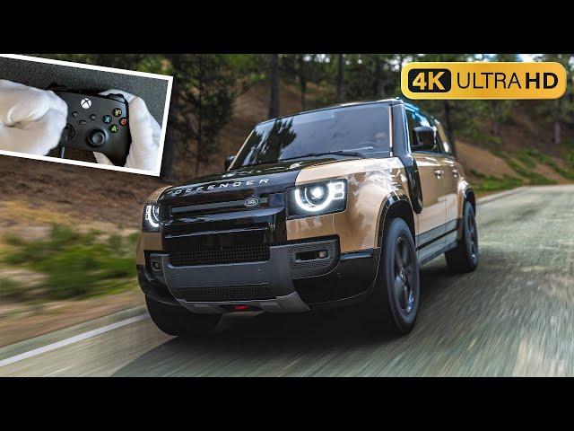 Xbox Series X Gameplay  Controller Handcam in Forza Horizon 5 | Defender 110 X  4K 60fps HDR