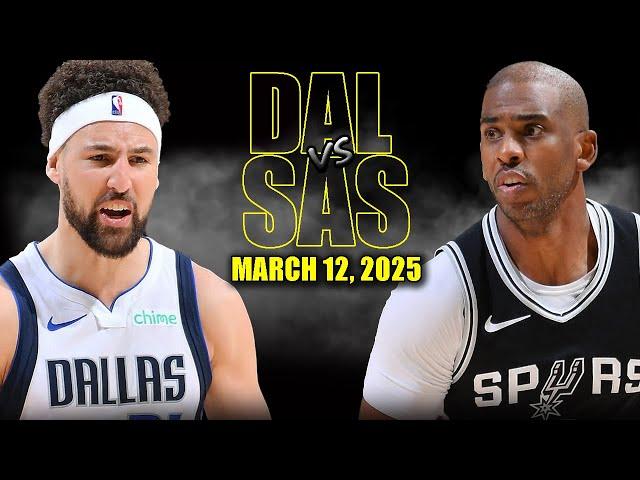 Dallas Mavericks vs San Antonio Spurs Full Game Highlights - March 12, 2025 | NBA Regular Season