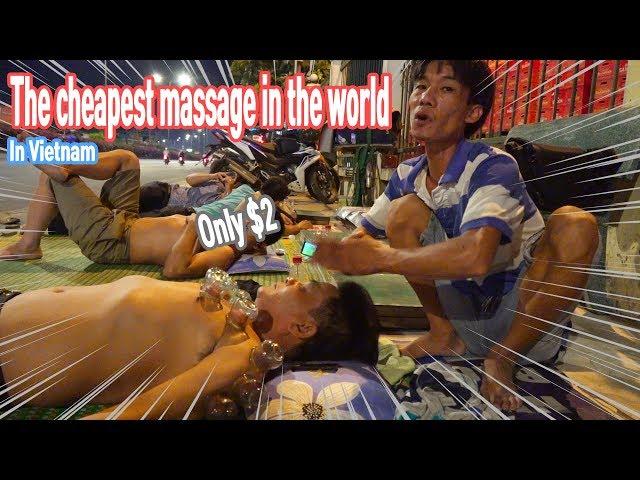 The cheapest massage in the world is on the Vietnam highway 베트남 고속도로 길거리에서 마사지 받는다?