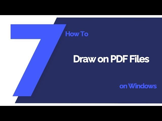 How to How to Draw on PDF Files on Windows | PDFelement 7