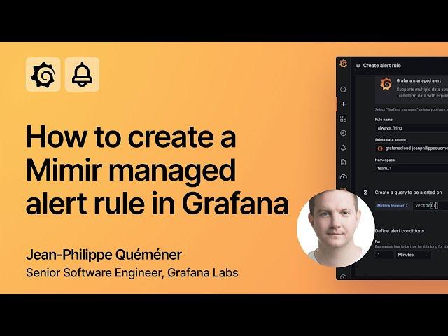 How to create a Mimir managed alert rule in Grafana