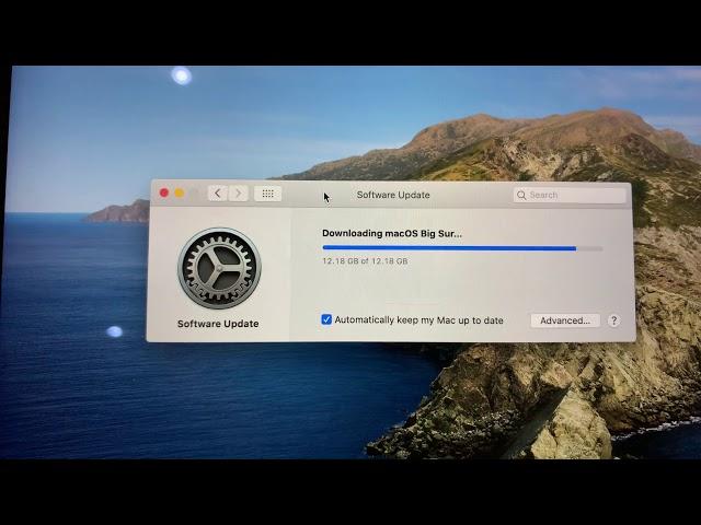 macOS Big Sur Installation 12.18 GB Stuck Long time