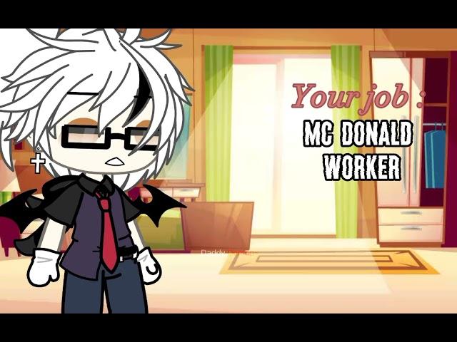 [] ~ Mc Donald Worker ,, Meme // Old trend ,, Ib: someone on tt ,, Gacha life ~ []