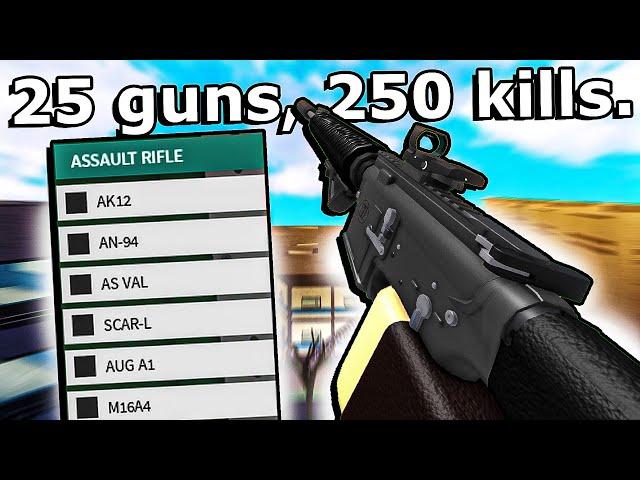 Attempting The EVERY ASSAULT RIFLE CHALLENGE in Phantom Forces (the longest yet..)