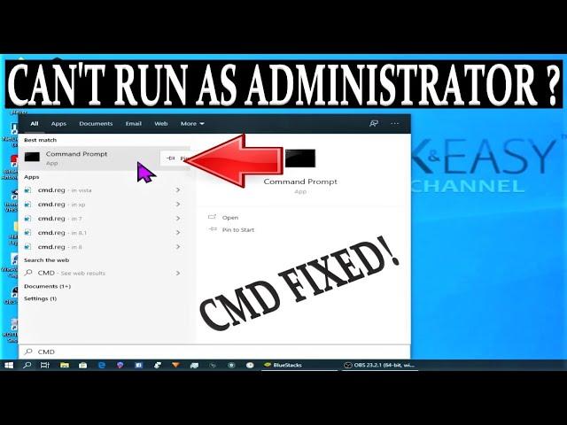 HOW TO FIX COMMAND PROMPT (CMD) CAN'T RUN AS ADMINISTRATOR ?