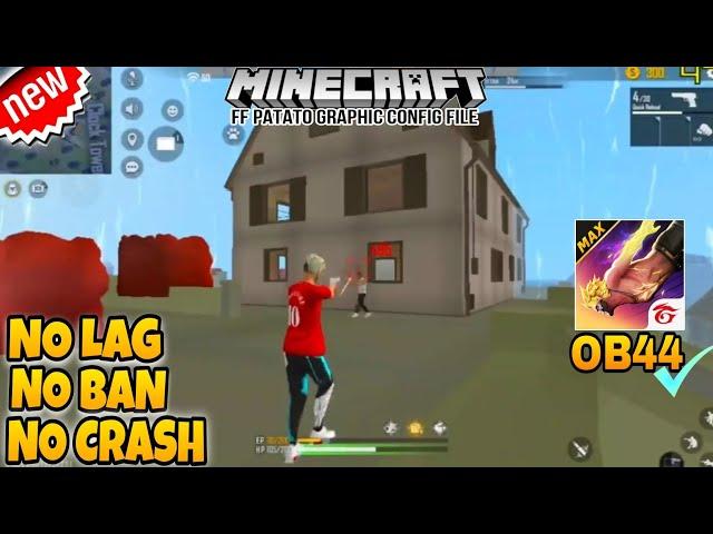 FREE FIRE MINECRAFT GRAPHICS OB44 | FF BLACK SKY CONFIG | GRAFIK MINECRAFT FF LAG FIX CONFIG FILE 