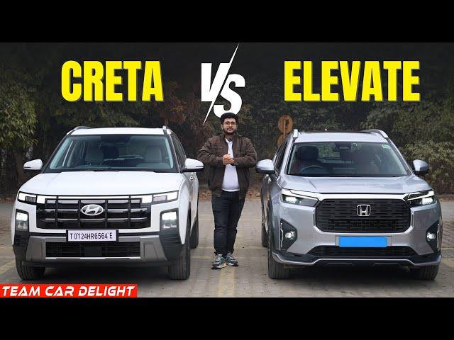 New Hyundai Creta vs Honda Elevate - Which is the Best Family SUV | Short Comparison