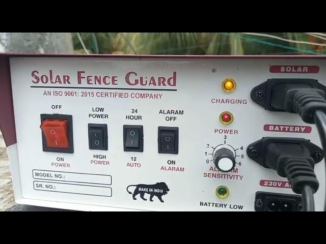 Pioneer solar fence guard