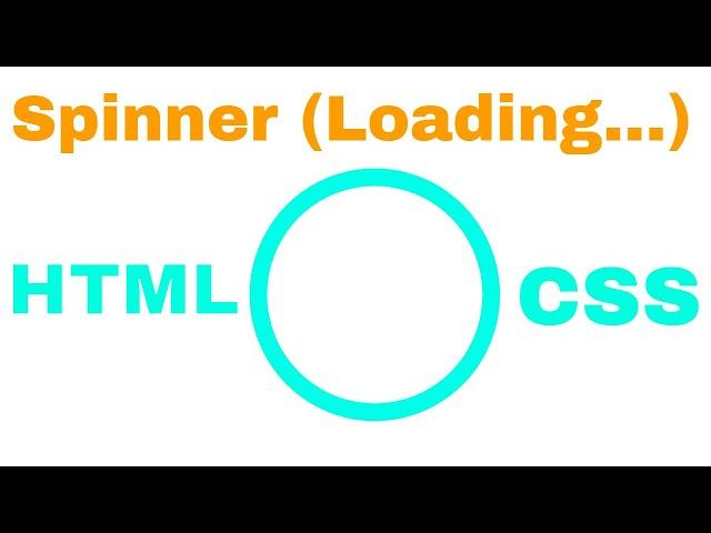 Create simple loader using html css | Loading Spin | Tutorials Tuts