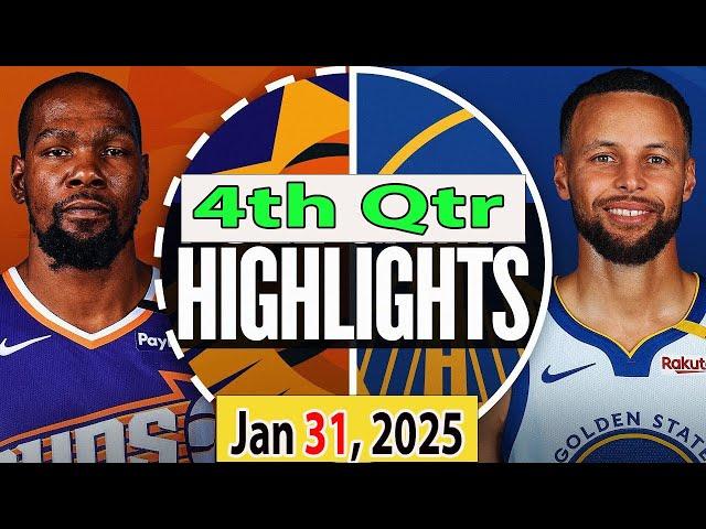 Golden State Warriors vs Phoenix Suns 4th Qtr JAN 29, 2025 Highlights | NBA SEASON 2025