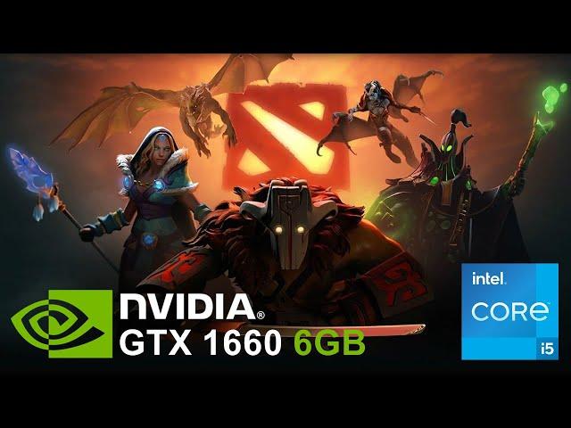 GTX 1660 6GB + i5 9400f + 16GB RAM Test in Dota 2 (1080p)