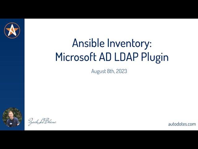 Ansible Inventory: Microsoft AD LDAP Plugin