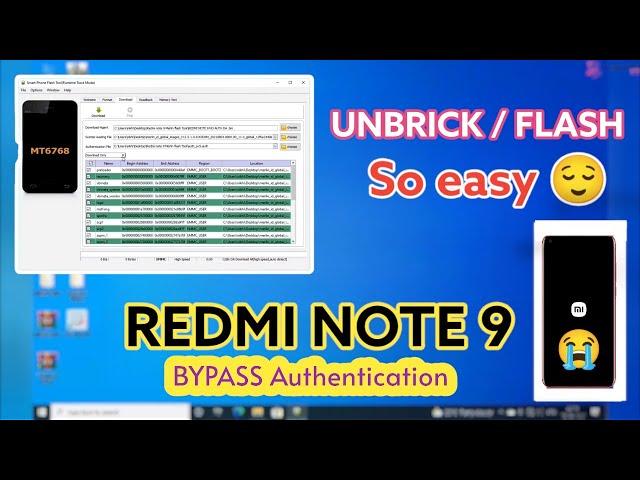 Unbrick Redmi note 9 | Flash redmi note 9 using Sp Flash Tool | how to unbrick redmi note 9