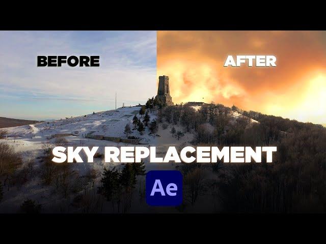 Easy Sky Replacement in AFTER EFFECTS  | After Effects Tutorial 2023