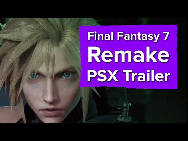 Final Fantasy 7 Remake Trailer (Including a little gameplay) - PSX 2015