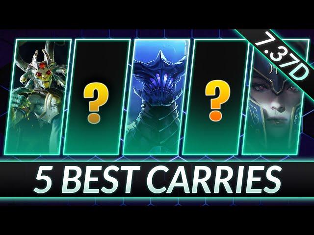 TOP 5 NEW BROKEN CARRIES in 7.37d - Best META Pos. 1 Heroes - Dota 2 Meta Guide