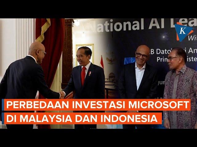 Dapat Rp 35 T, Investasi Microsoft di Malaysia Lebih Besar daripada di Indonesia