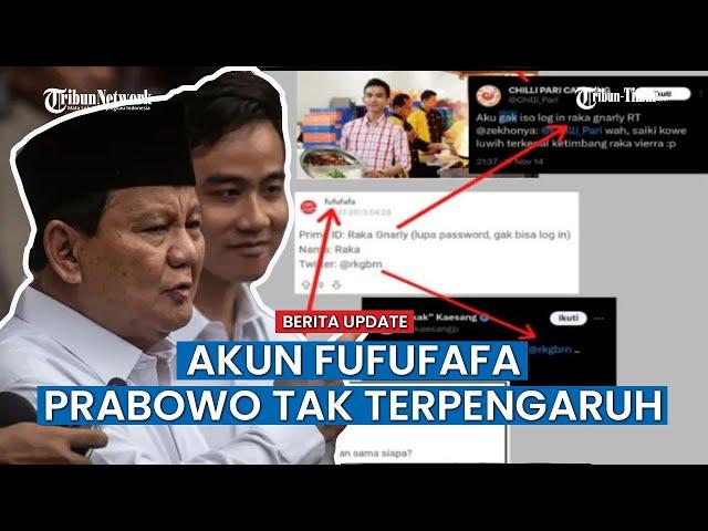 Gibran Dituding Pemilik Akun Fufufafa, Prabowo Tak Ambil Pusing