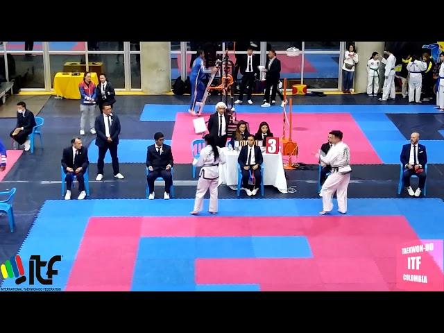 17 Campeonato nacional de Taekwon-Do ITF 2022. Competencia figuras cinturones negros juveniles.