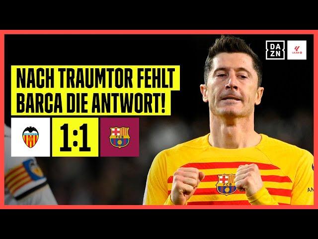 Traumhafter Ausgleich! Guillamon trifft Barca ins Mark: Valencia - FC Barcelona 1:1 | LaLiga | DAZN