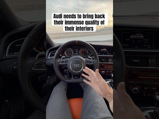 Make Audi interiors great again