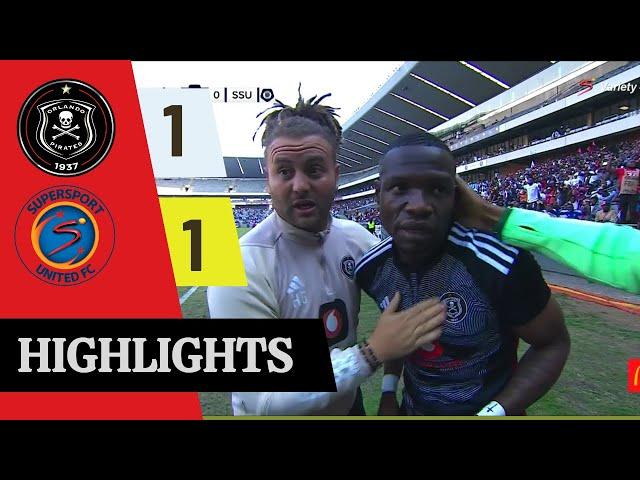 Orlando pirates vs Supersport united | Dstv premiership league | Extended Highlights