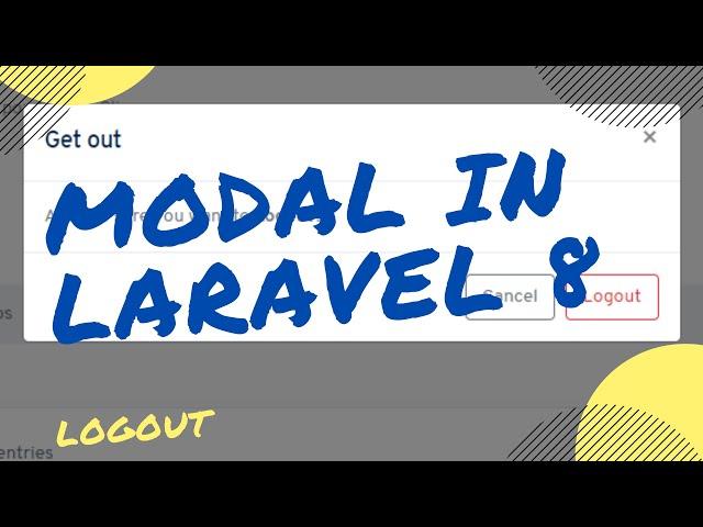 MODAL LOGOUT IN LARAVEL