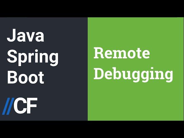 Java Spring Boot - Remote Debugging in IntelliJ - Configuration