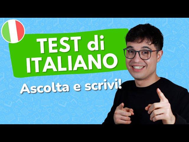 ASCOLTA e SCRIVI in Italiano! Dettato: impara a scrivere correttamente