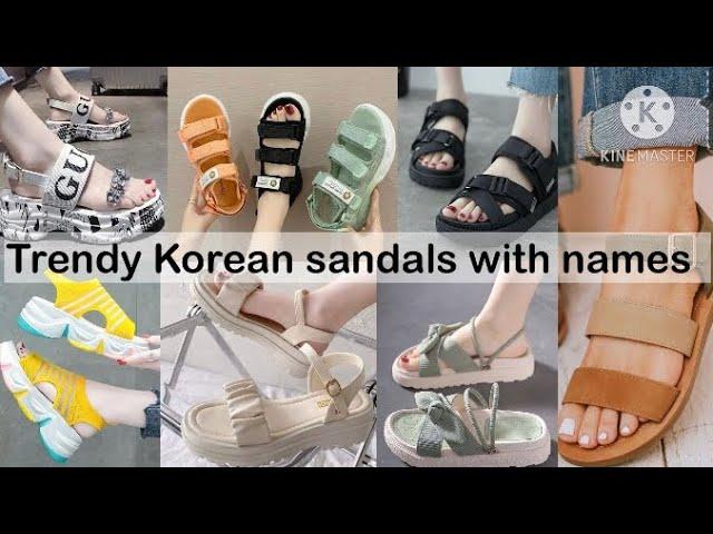 Trendy korean sandals with names\sandals for girls