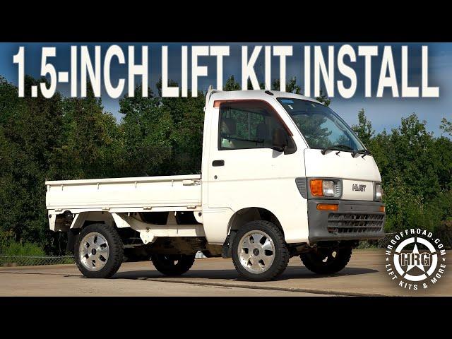 How to lift the Daihatsu Hijet with the HRG Offroad lift kit!