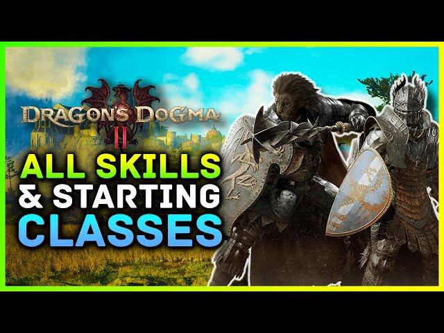 Dragons Dogma 2 - All Skills & Starting Class Vocations Gameplay! Fighter, Thief, Archer & Mage