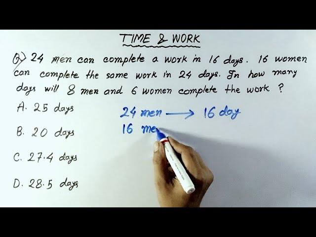 Time and Work Problems Shortcut & Tricks (Part 3) | Time and work tricks in hindi