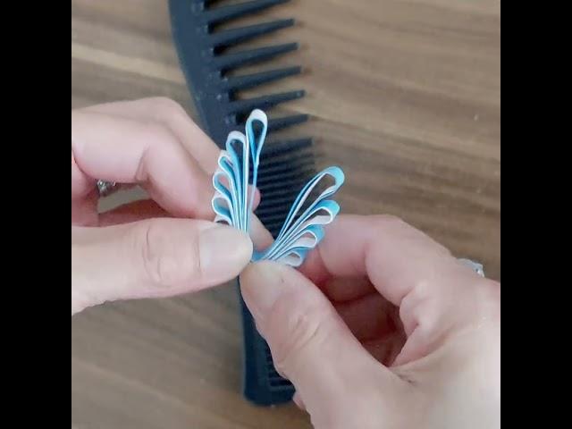 How to quill Butterfly with Comb #filigree #basteln #handmade #quilling #paperbutterfly #shorts #diy