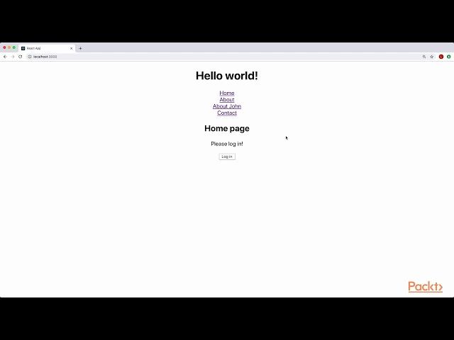 Learning React : Overview: Multi-Page React App | packtpub.com