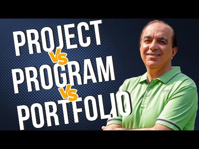 Project vs Program vs Portfolio Management | Difference | Definition | PMBOK Guide | PMP | CAPM