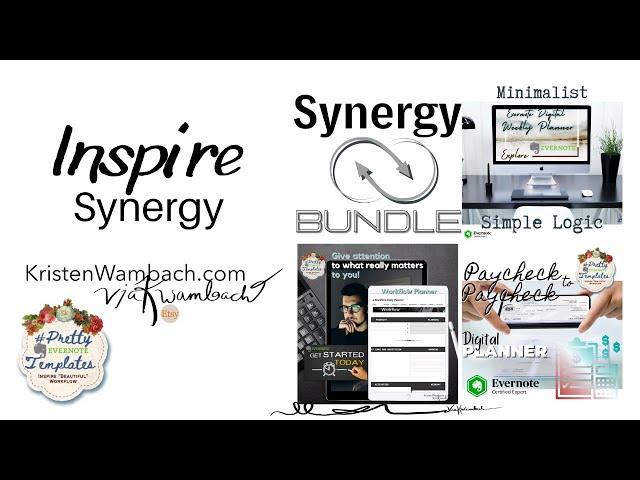 Synergy Minimalist Evernote Digital Planner Bundle