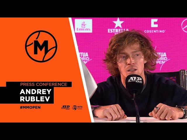 Rueda de prensa con Andrey Rublev // GANADOR ATP MUTUA MADRID OPEN 2024 // Día 14