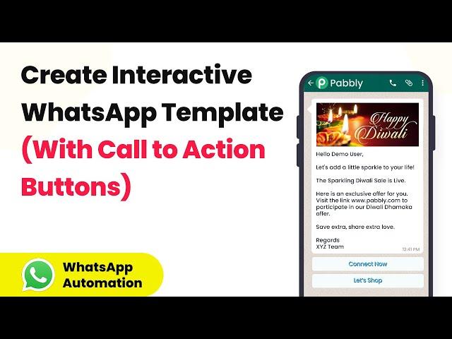 How to Create Interactive WhatsApp Template with Call to Action Buttons (WhatsApp Cloud API)