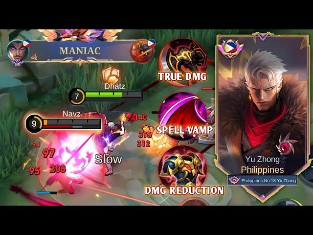 YU ZHONG BEST GUIDE TO RANK UP FASTER SOLO 2024 (Recommended Build & Emblem)