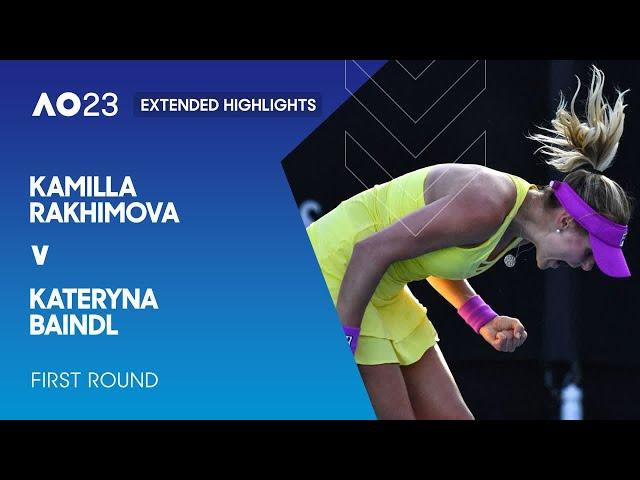 Kamilla Rakhimova v Kateryna Baindl Extended Highlights | Australian Open 2023 First Round