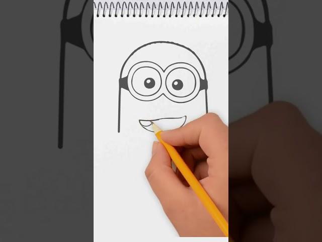 How to Draw minion #howtodraw #minions #short