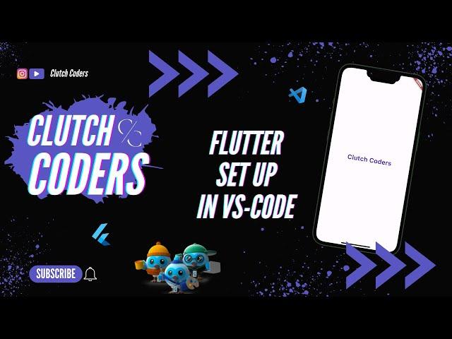 Flutter Set Up with VS-Code in Windows  @ClutchCoders  (Full video )#flutter #fluttertutorial #music
